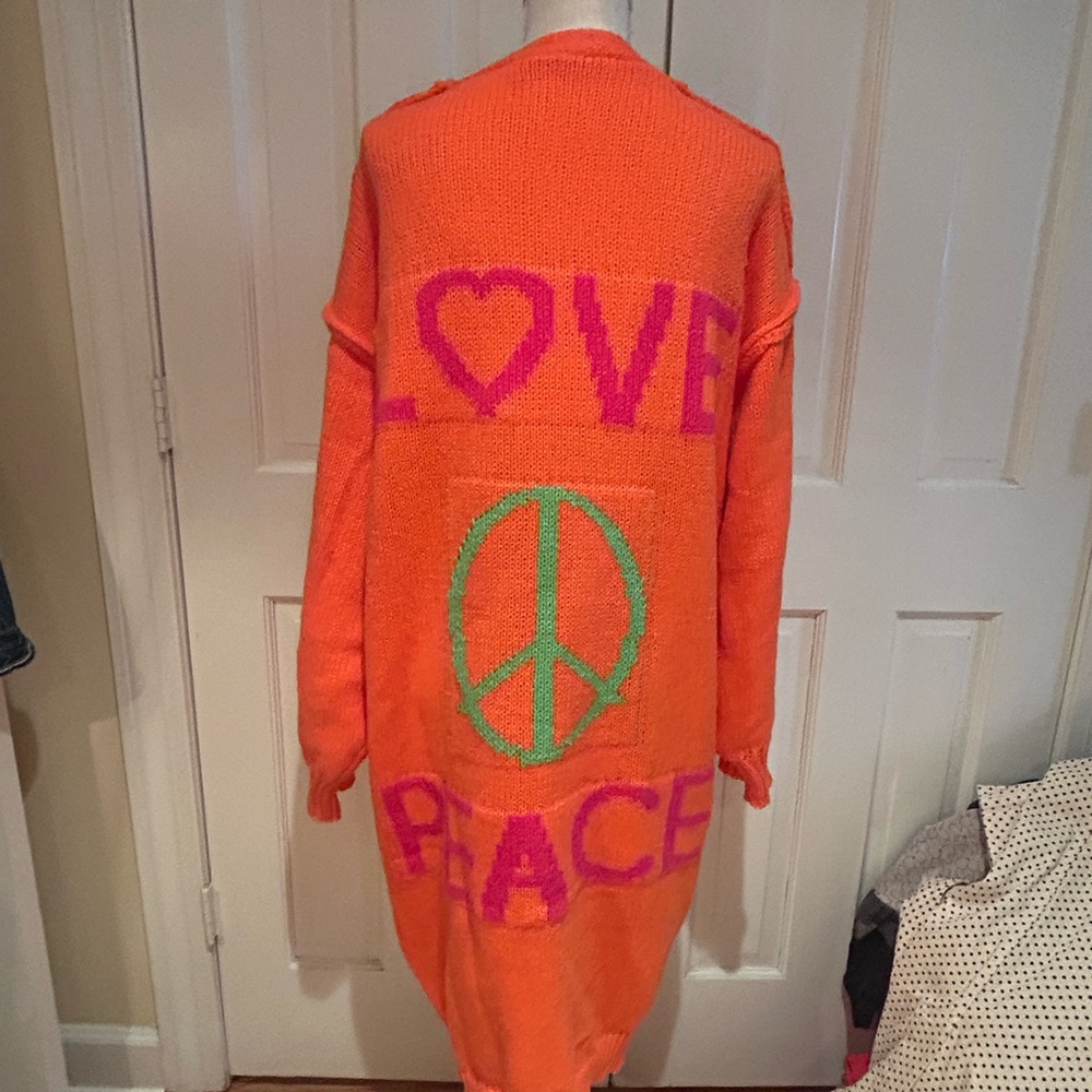 Boutique Peace ☮️ cardigan   One size. NWOT